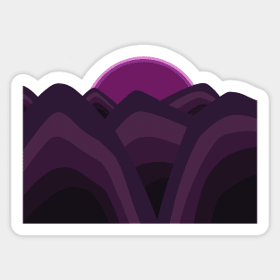 Mountain Range Sticker